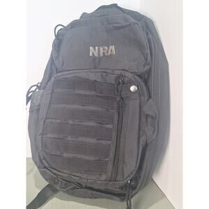 NRA Tactical Backpack Black MOLLE Range Bag Compact Sling Pack Multi Pocket NWOT